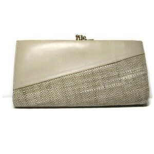 Vintage Baronet Two Tone Leather Tan Kiss Lock